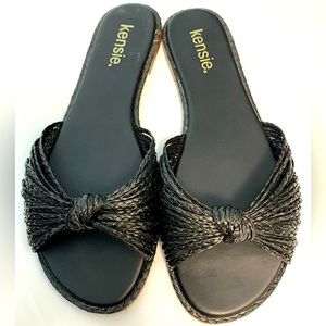 Kensie Sandals SZ 9 Women's Black